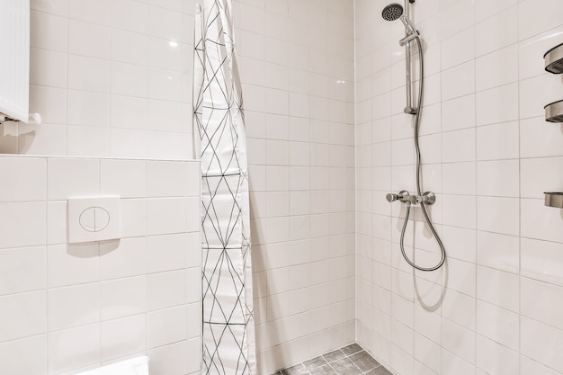 Cozy shower tall design in wonderful bathroom