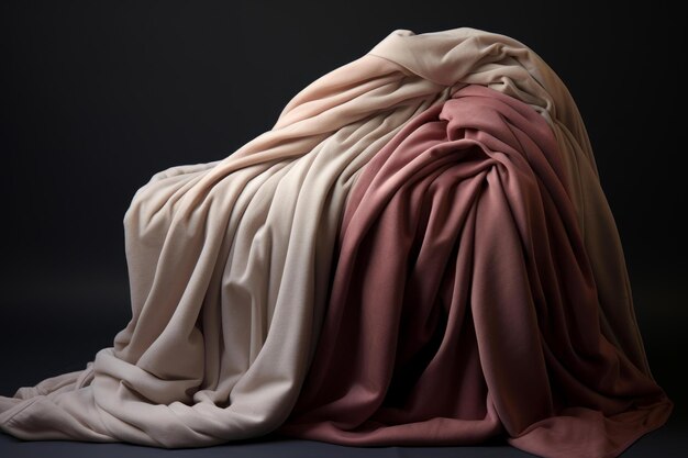 Photo cozy soft folded blanket generate ai