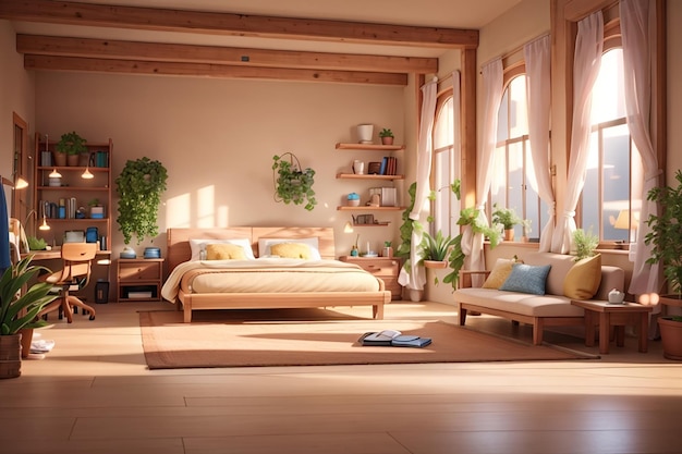 Cozy spacious room