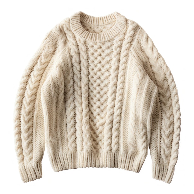 Cozy sweater isolated