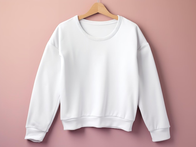 Photo cozy sweatshirt mockup for casual and sportswear ai generated
