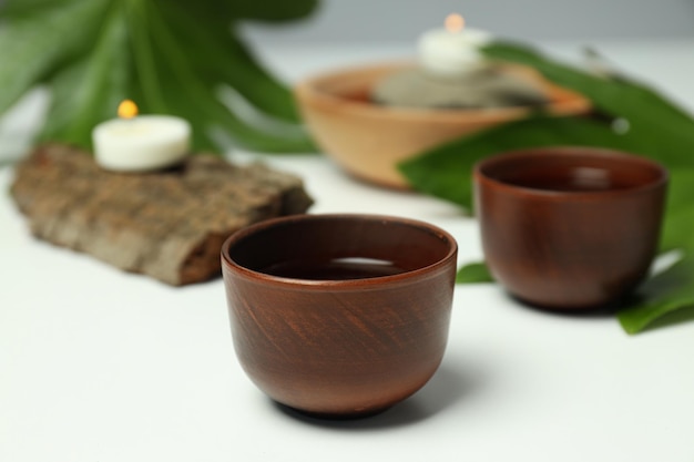 cozy and tasty hot drink concept asian tea