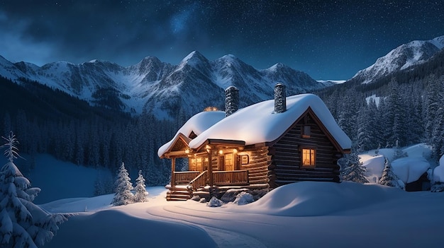 Cozy Winter Getaway in the Snowy Wilderness