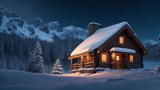 Cozy Winter Getaway in the Snowy Wilderness