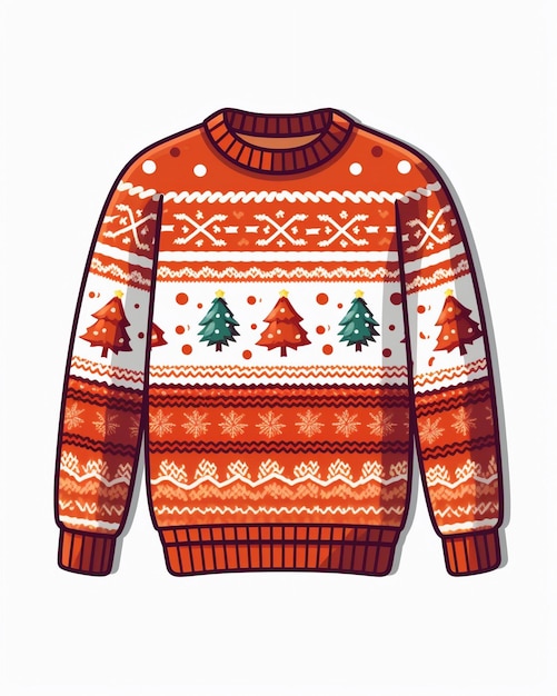 写真 居心地の良いクリスマスエレガンス ロングスリーブのプルオーバー クリスマスセーター