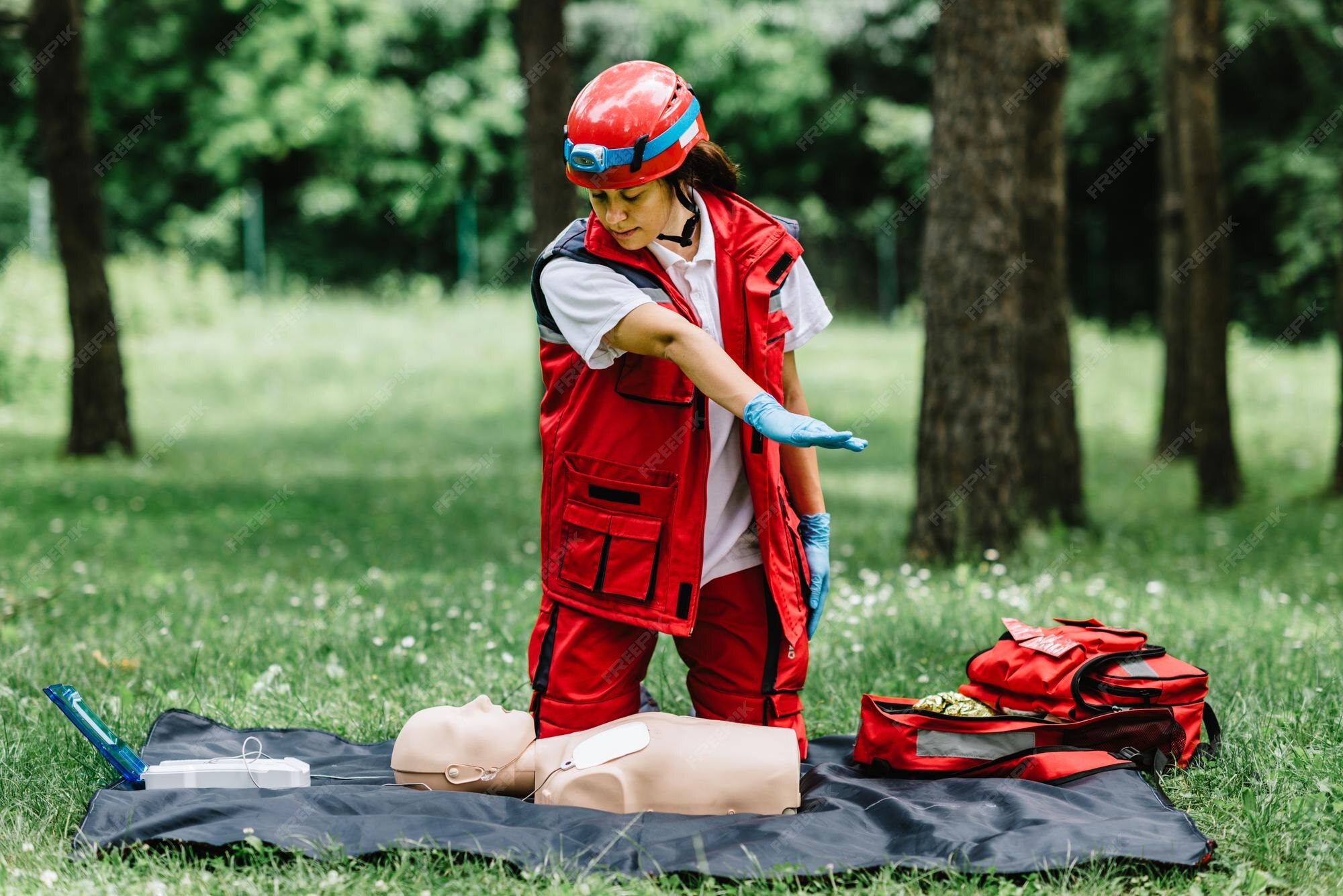 Premium Photo Cpr training