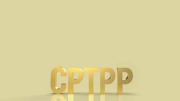 Cptpp или Всеобъемлющее и прогрессивное соглашение о транс-Тихоокеанском партнерстве. 3D-рендеринг для фона