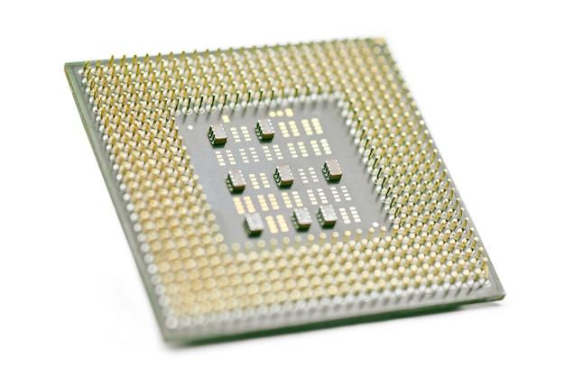 Cpu, centrale processoreenheid, geïsoleerd