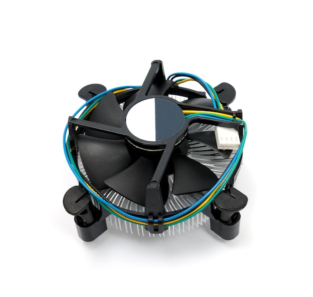 CPU cooler isolated on a white background