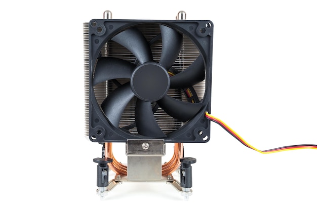 CPU cooler on white background