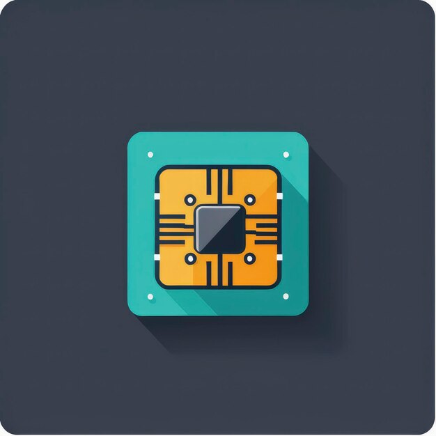 Foto cpu-pictogram