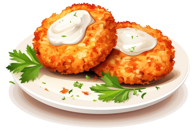 Photo crab cakes icon on white background ar 32 v 52 job id 3946e9c85537439d9c126be7051ca446