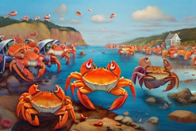 Photo crab cavalcade