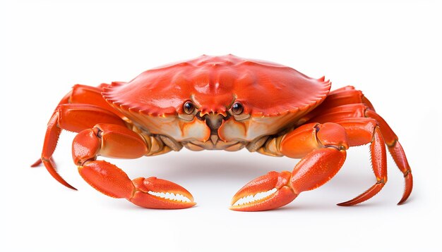 Crab elevation side view isolated on white