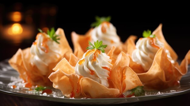 Crab Rangoon contains a simple mixture of crab