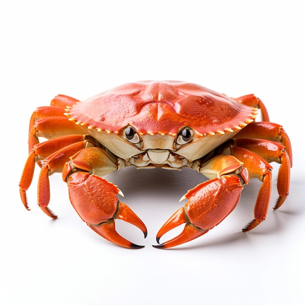 Crab on white background