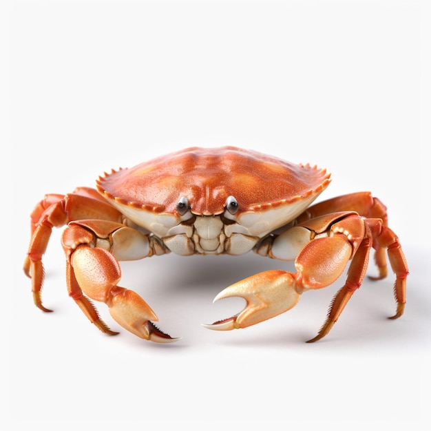 Crab with white background high quality ultra hd