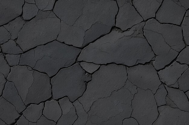 Crack background texture of rough asphalt Generative AI