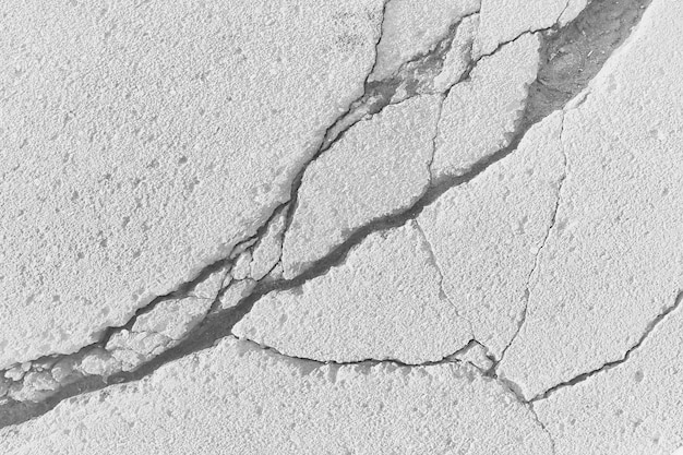 crack on the ground white background / abstract white vintage background broken texture