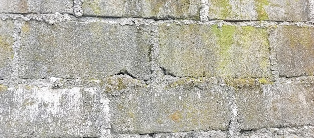 a crack in a stone wall with a crack in it