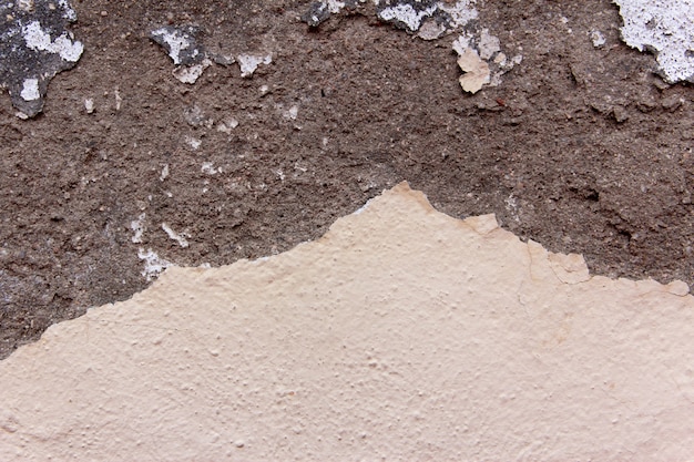 Crack wall texture in beige tones. Background.