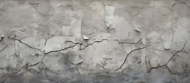 a crack in a wall with a crack in it