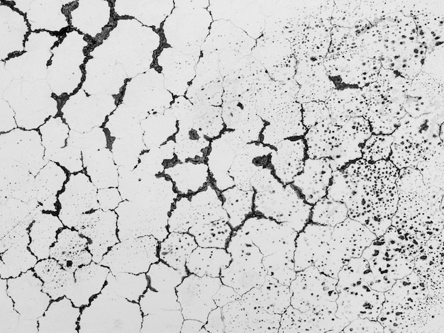 crack white concrete wall background