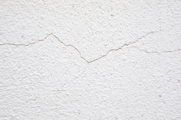 Crack in a white wall 