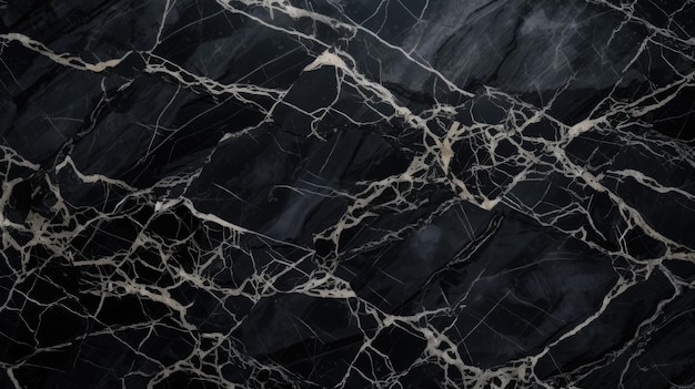 Cracked Black Marble Background