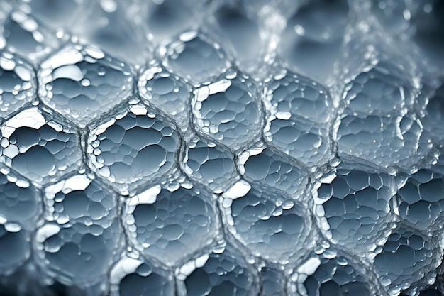 Cracked bubble wrap macro texture