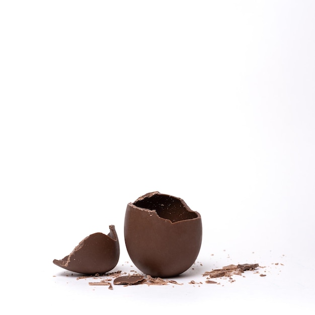 Milk Chocolate Egg That Is Broken PNG Images