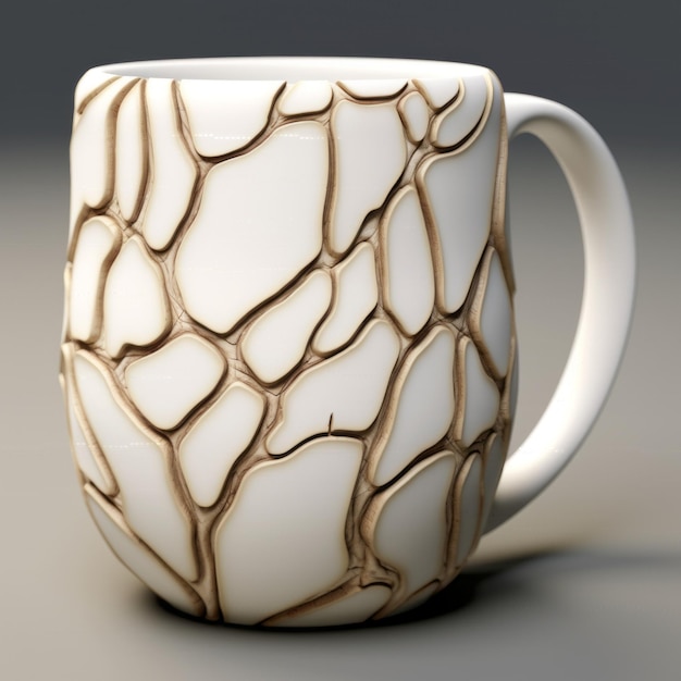 Cracked Coffee Mug 3d Print With Realistic Details