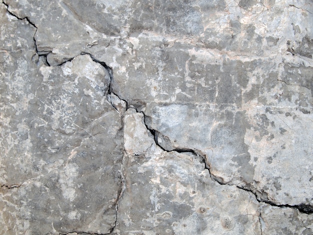 Photo cracked concrete texture closeup background