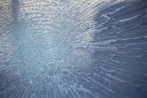Cracked glass texture background. 