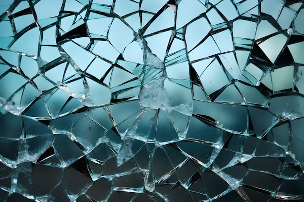 Cracked glass textures background