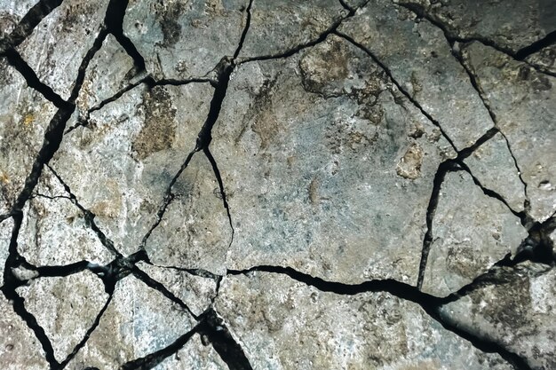 Cracked gray cement texture background