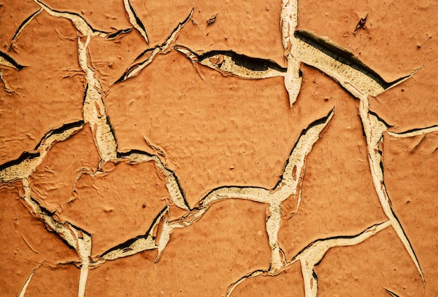 Cracked paint texture in brown tones