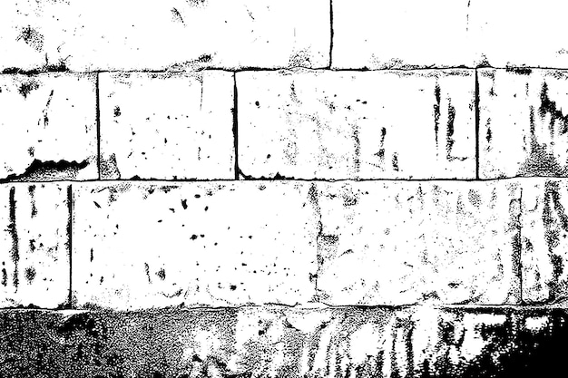 Photo cracked and peeling brick wall aged urban background