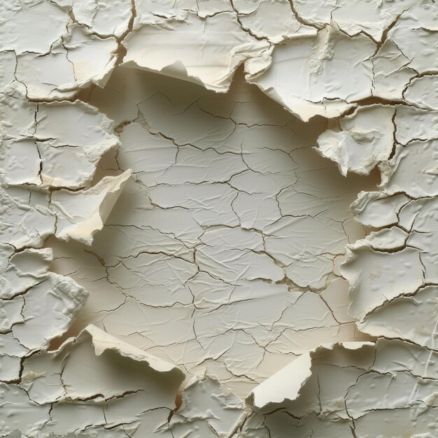 Cracked white surface