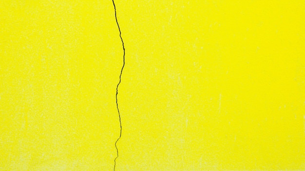 Cracked yellow wall - background texture