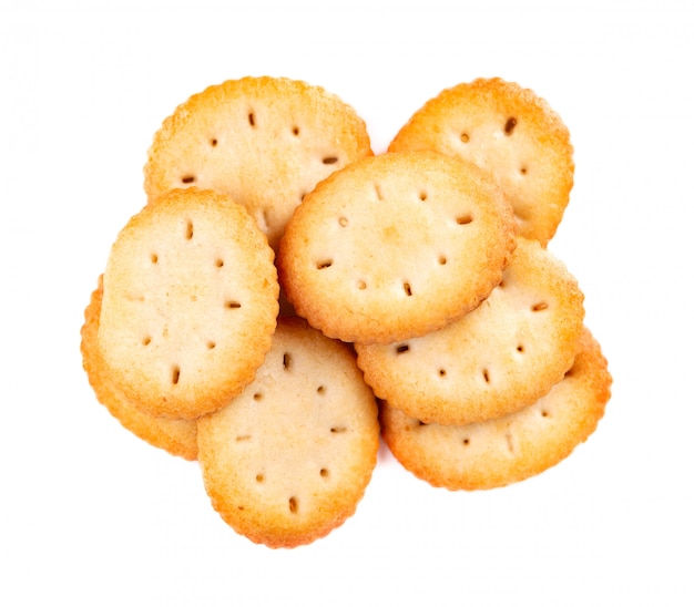 Cracker cookies isolated