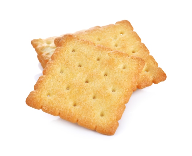 Cracker geïsoleerd op wit