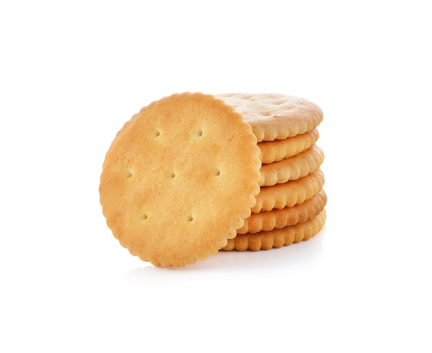 Cracker isolated on white background