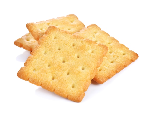 Cracker isolated on white