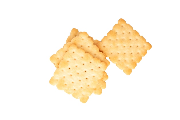 Crackers isolated on a white background