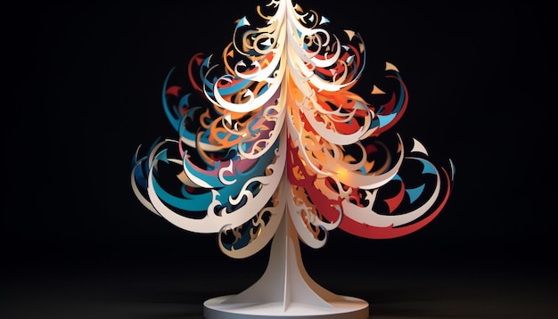 Craft a 3D printable tree topper that plays