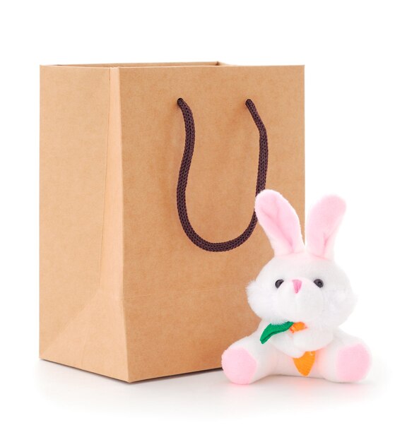 Craft bag and toy rabbit Holiday gift