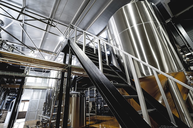 Craft beer brewing equipment in privat brewery