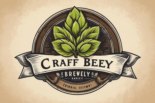 Photo craft brewery logo