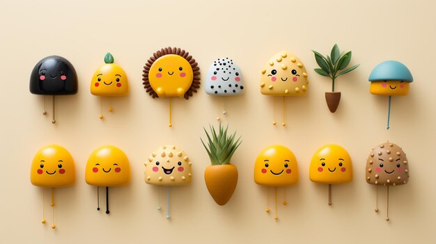 Craft A Collection Emoticons Background